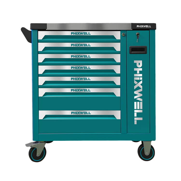 719509 PHIXWELL 7 ড্রয়ার টুল স্টোরেজ ক্যাবিনেট 309pcs টুল সেট সহ