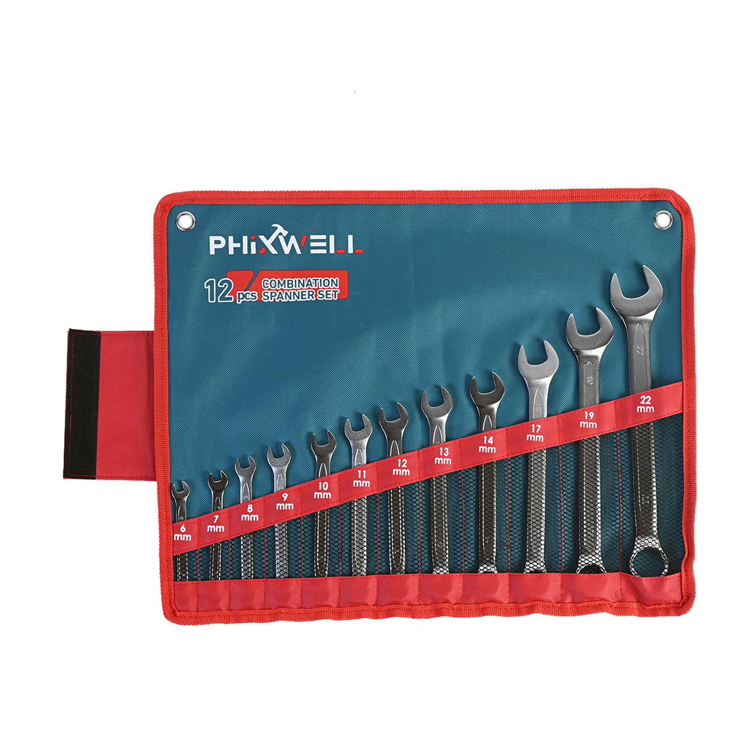 717533 PHIXWELL 12 PCS কম্বিনেশন রেঞ্চ সেট