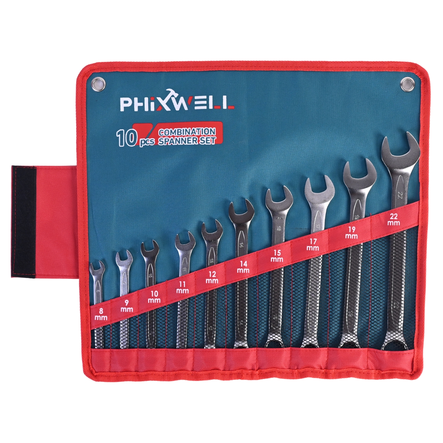 717532 PHIXWELL 10 PCS কম্বিনেশন রেঞ্চ সেট