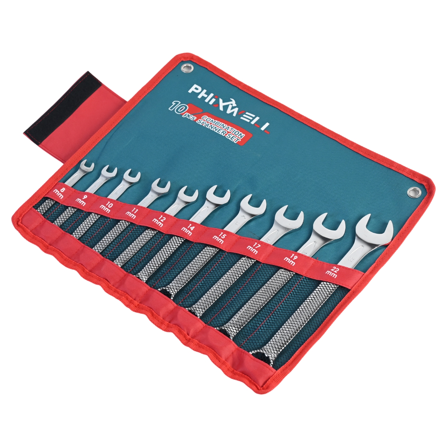 717532 PHIXWELL 10 PCS কম্বিনেশন রেঞ্চ সেট