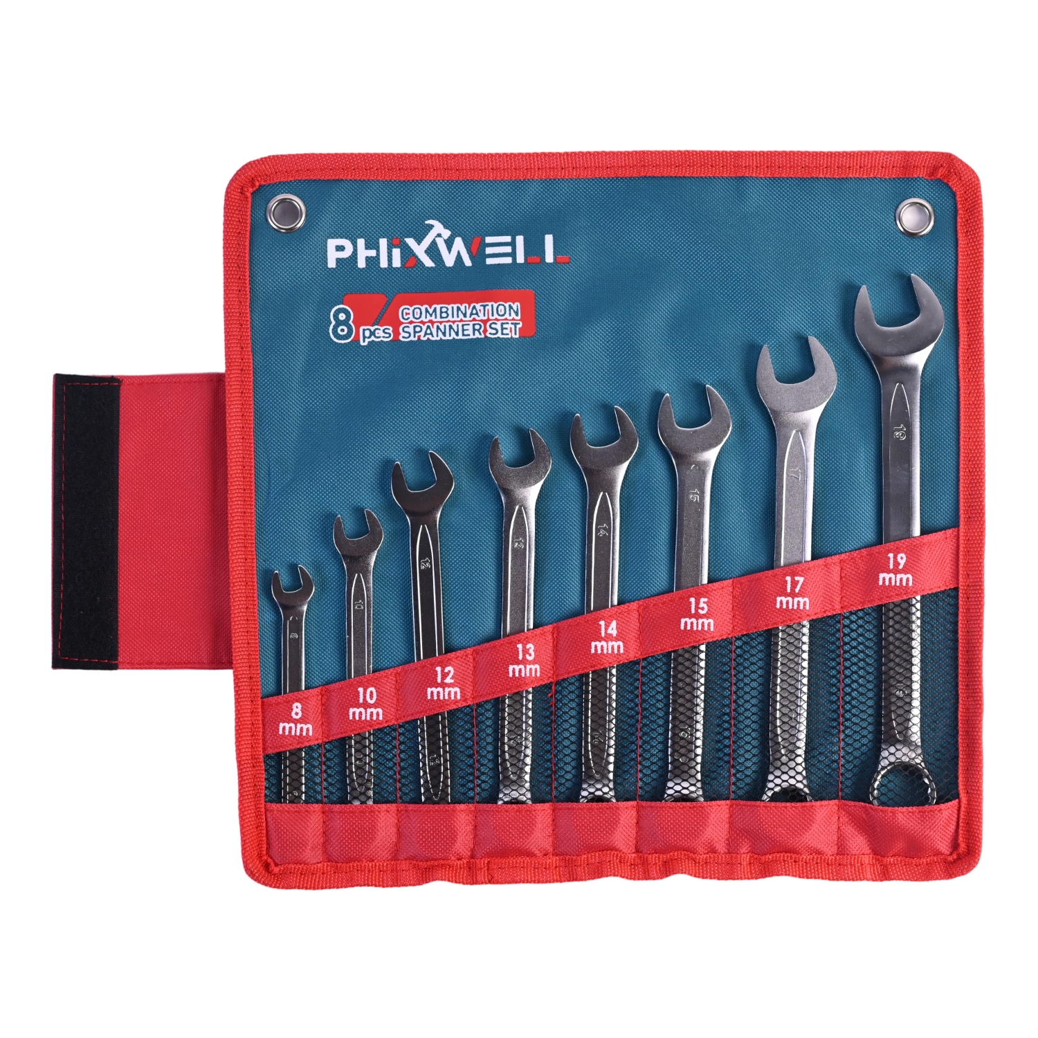 717531 PHIXWELL 8 PCS কম্বিনেশন রেঞ্চ সেট