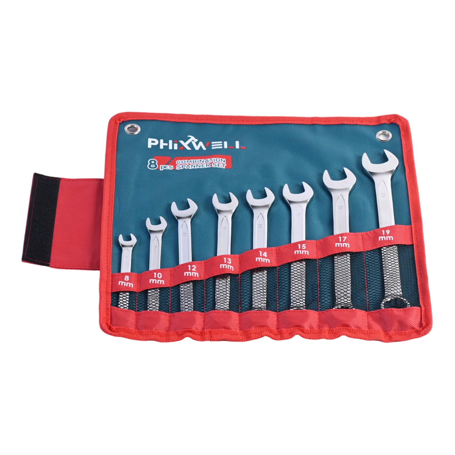717531 PHIXWELL 8 PCS কম্বিনেশন রেঞ্চ সেট