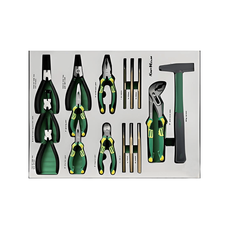 719509 PHIXWELL 7 ড্রয়ার টুল স্টোরেজ ক্যাবিনেট 309pcs টুল সেট সহ